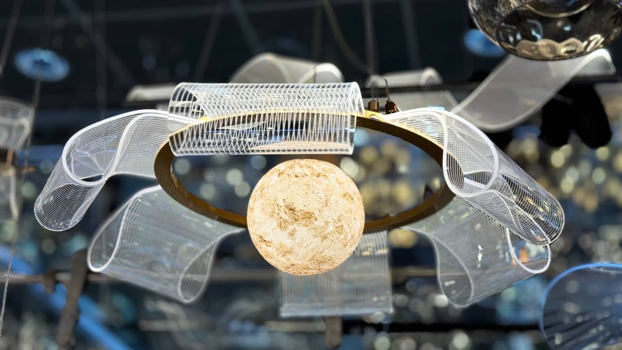 لوستر مدرن طرح افتاب